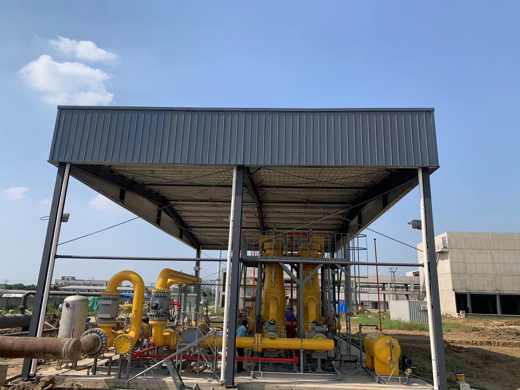 江蘇鎮(zhèn)江電廠調(diào)壓站雨棚項目
